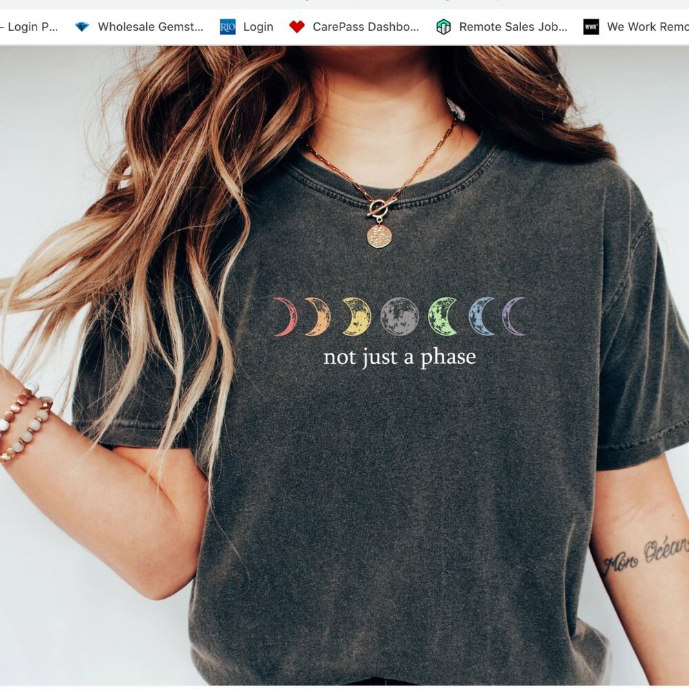 Comfort Colors Tee Not Just a Phase *New with tags